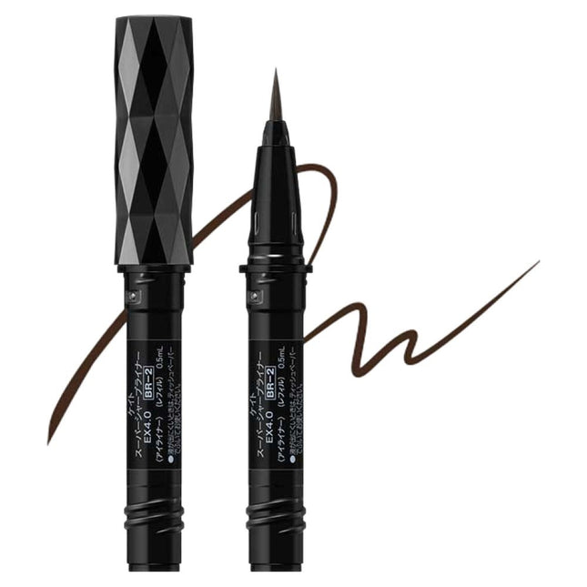 KATE  SUPER SHARP EX4.0 EYELINER REFILL DOUBLE SET 0.5ml, BR-2 DEEP BROWN, 1PC