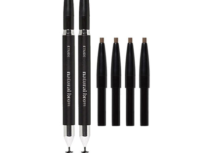 ETUDE HOUSE  Natural Brow Auto Pencil 0.18g + Refill 2p Set, No. 1 Mocha Brown, 2 Pack
