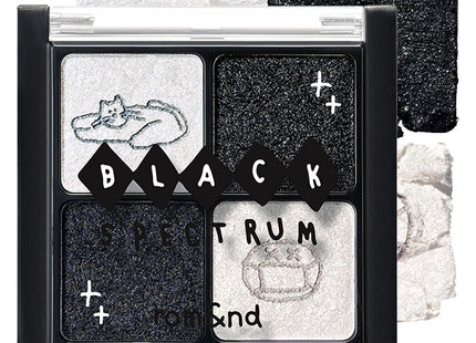 ROMAND  Better Than Eyes Palette 6.1g, Infi B03 Glitz in Black, 1 pack
