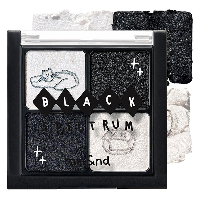 ROMAND  Better Than Eyes Palette 6.1g, Infi B03 Glitz in Black, 1 pack