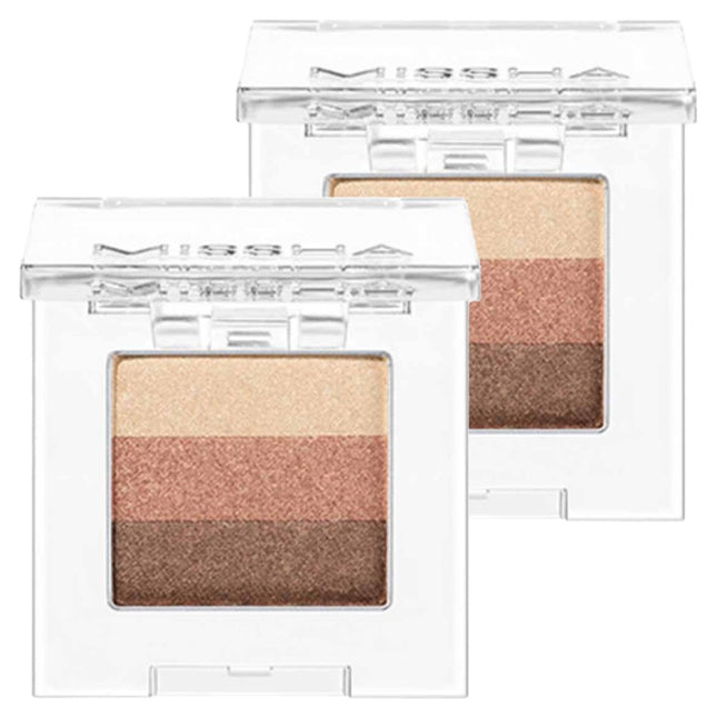 MISSHA  Triple Shadow 2g, Mocha Beige, Set of 2