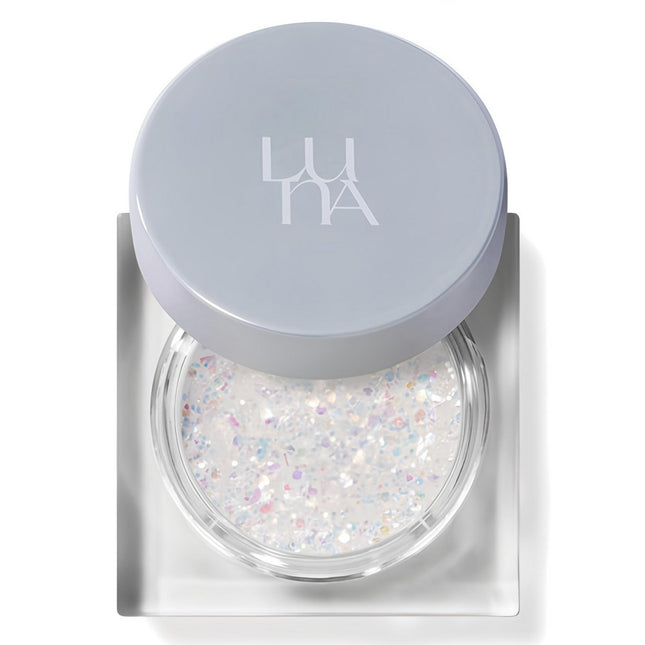 LUNA  Glitter Lighting Up Formula Pact Eyeshadow, No. 5 Glimmer On, 1 Count