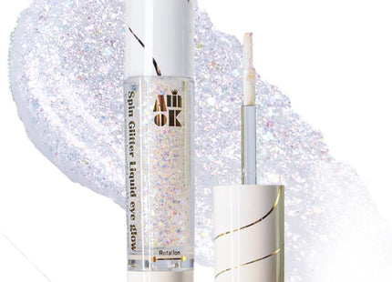 AMIROK  Spin Glitter Liquid Eye Glow EG900 Black Hole Sugar, 1 Count