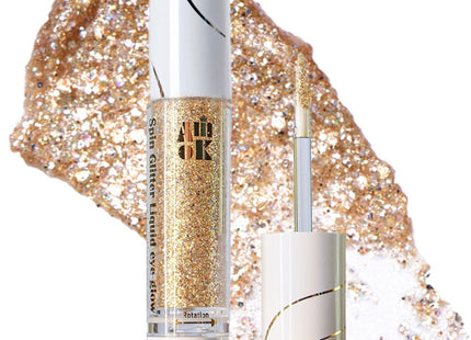 AMIOK  Spin Glitter Liquid Eye Glow, EG300 Mega Gold, 1 Count