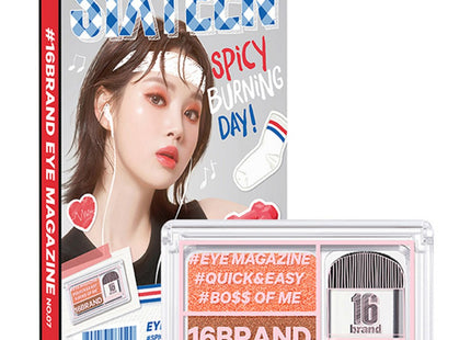 16BRAND  EYE MAGAZINE SHADOW 07 SPICY BURNING DAY 1PC