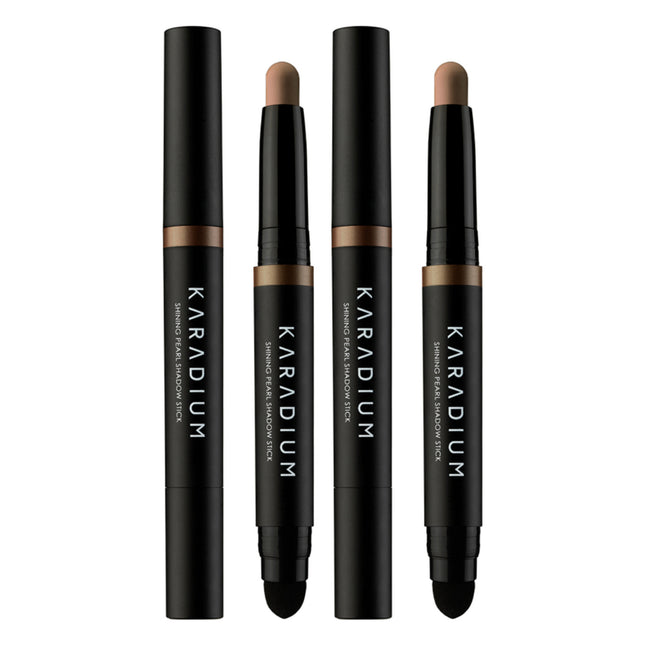 CARADIUM  Shining Pearl Eyeshadow Stick, Shade 11 Sandmoon, 2 Count
