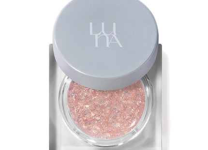 LUNA  Glitter Lighting Up Formula Pot Fact Eyeshadow No.6 Rose Quartz 1ea