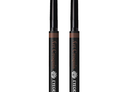 MAKEHEAL  EYE CROWN ART CROQUIS STICK SHADOW FANTASTIC 08 BLACK SUGAR, 2pk