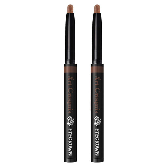 MAKEHEAL  EYE CROWN ART CROQUIS STICK SHADOW FANTASTIC 08 BLACK SUGAR, 2pk