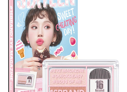 16BRAND  NEW EYE MAGAZINE EYESHADOW 06 SWEET CHEATING DAY 1PK