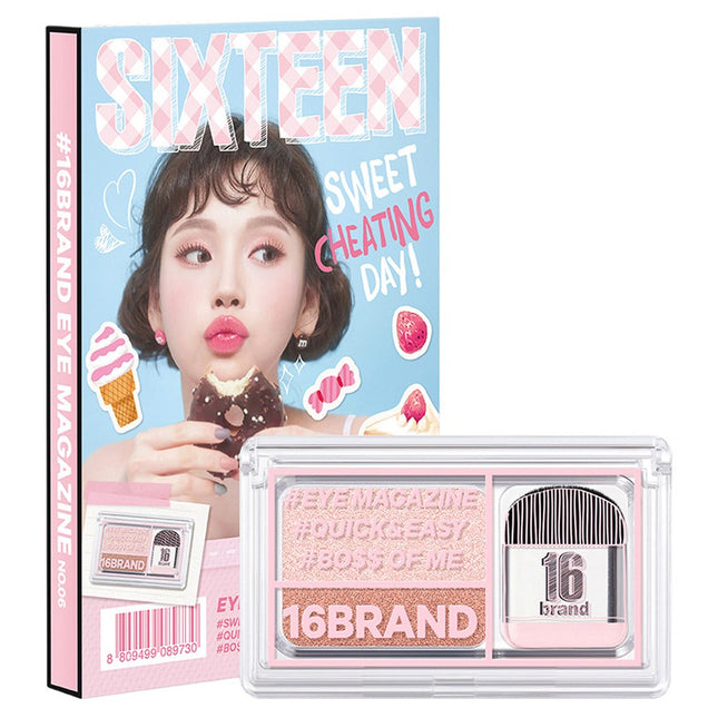 16BRAND  NEW EYE MAGAZINE EYESHADOW 06 SWEET CHEATING DAY 1PK