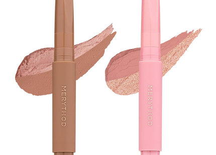 MARYMETHODE  Two Tone Shadow 0.9g x 2ea Set, Royal Beige + Reset Pink, 1 Set