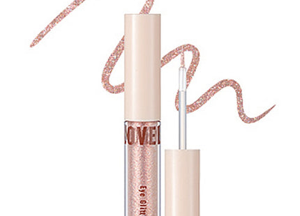 TONYMOLY Aegyo Beam Gling Glitter Eyeshadow, 02 Peach Beam, 1 count