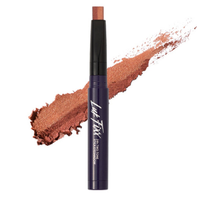 LUK  Two-Tone Eyeshadow, Rose Brown, 1 Count