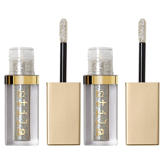 STILA  Magnificent Metals Glitter & Glow Liquid Eyeshadow, Diamond Dust, 2 Count