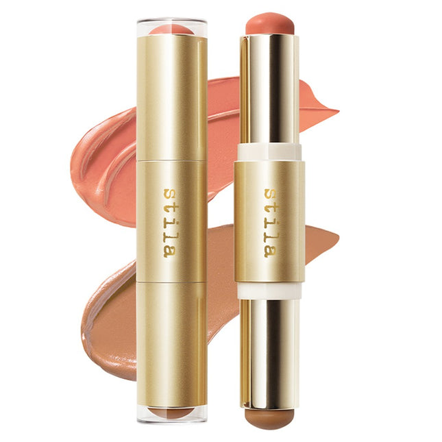 STILA  Blush + Bronze Hydro Blush Cheek Duo Apricot + Golden 1 Count