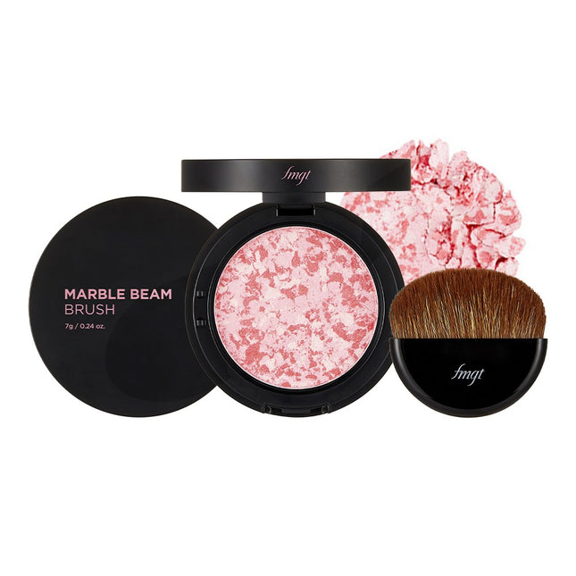 THE FACE SHOP  Marble Beam Blusher 7g, 01 Love Pink