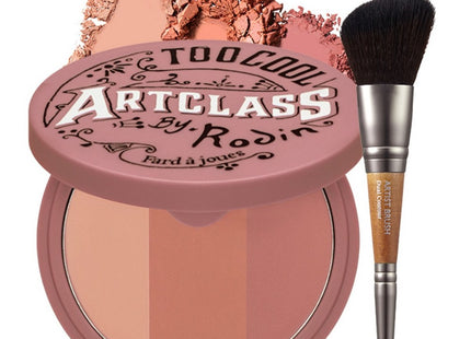 TOOCOOLFORSCHOOL ART CLASS BY RODIN BLUSHER + DUAL CONTOUR BRUSH, DE ROSE, 1 COUNT