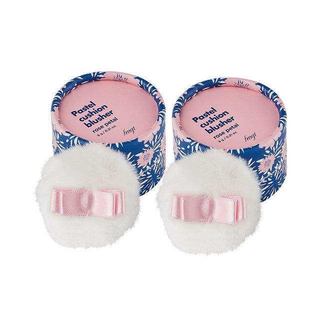 THE FACE SHOP  Pastel Cushion Blusher 6g, 06 Rose Petal, 2 count