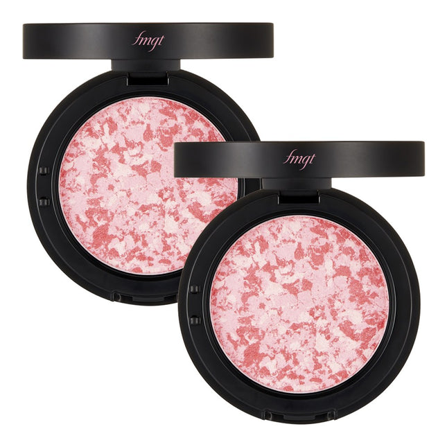 THE FACE SHOP  Marble Beam Blusher 7g, 01 Love Pink Light, 2 Count