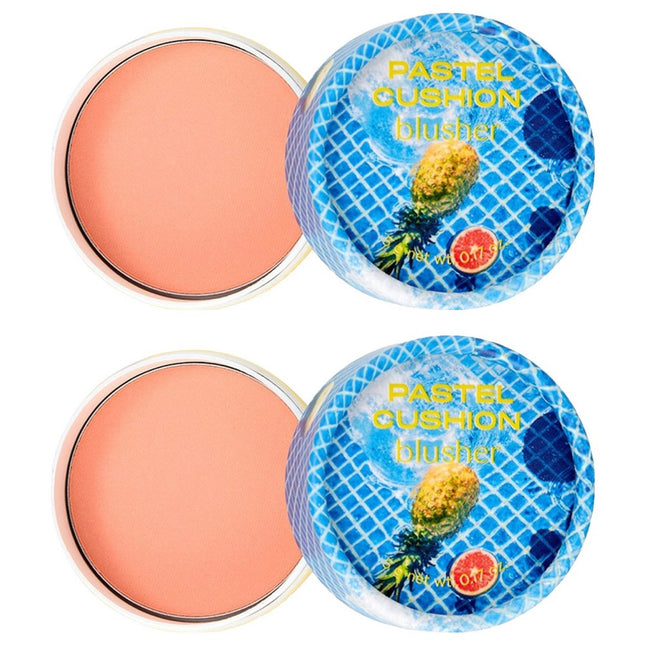 THE FACE SHOP  Pastel Cushion Blusher 5g, 2 Count, Fullside Orange