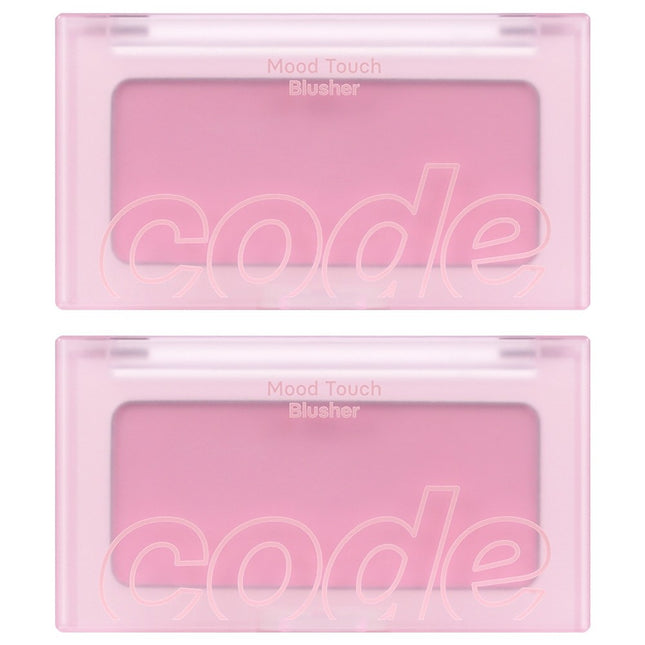 CODE GLOKOLOR Code Glokolor Mood Touch Blusher 3.5g, 01 Legendary Pink, 2 Count
