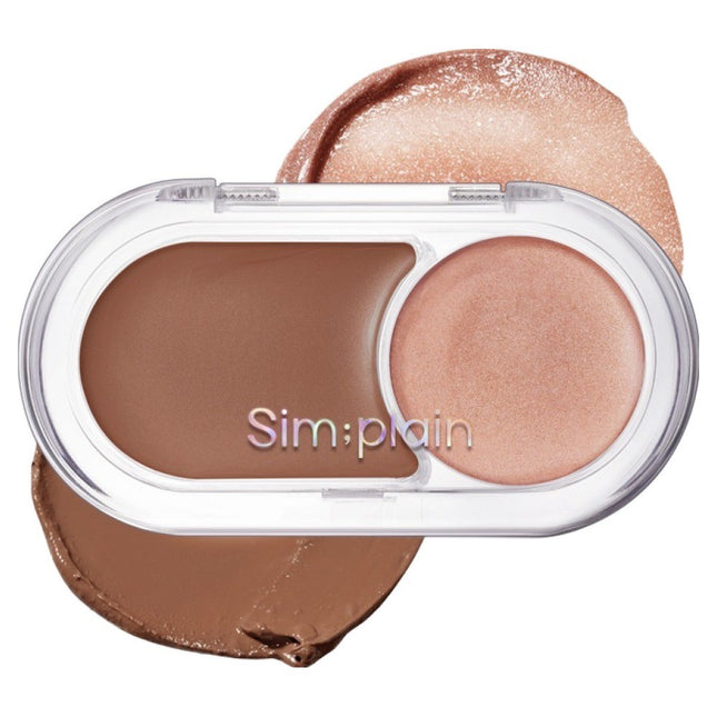 SIMPLAINE  Glim On Balm 2.5g, 04 Salty Coffee, 1 Piece