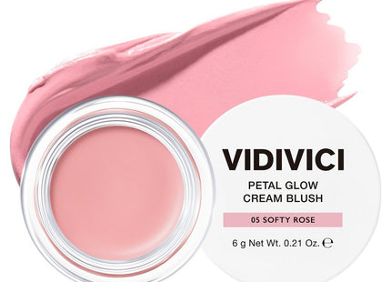 VIDIVICI  Petal Glow Cream Blush 6g, 5 Softie Rose, 1 Count