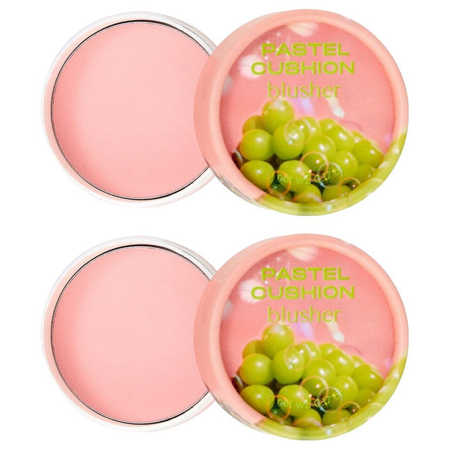 THE FACE SHOP  Pastel Cushion Blusher 5g, 2 Bubblegum Pink, Set of 2