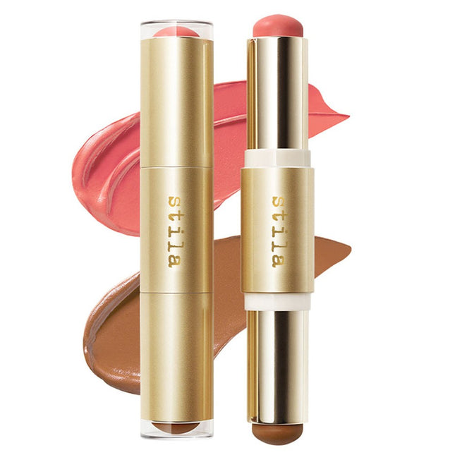 STILA  Blush & Bronze Hydro-Plump Cheek Duo, Grapefruit Caramel, 1 Count