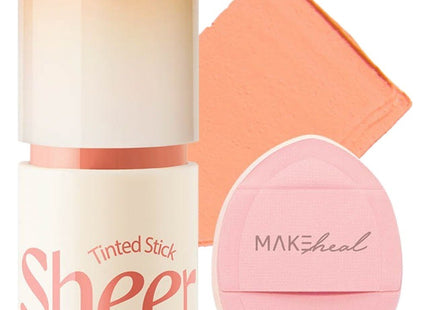 MAKEHEAL  Tinted Stick 6g + Finger Puff Set, 06 Sheer Pink Berry, 1 Count