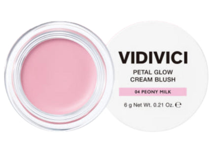 VIDIVICI  Petal Glow Cream Blush 6g, 4 Peony Milk, 1ea