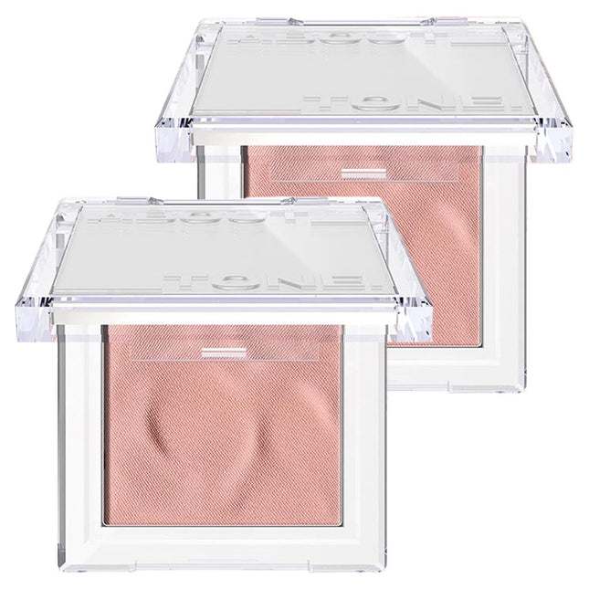 ABOUT TONE  Fluffy Wear Blusher 4.3g, 02 Bashful Pink, Set of 2