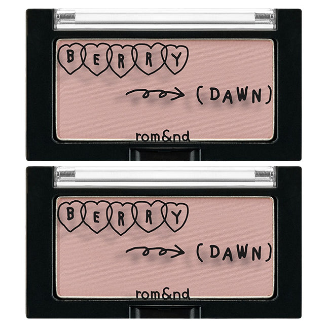 ROM&ND  Better Than Cheek Powder Blush 4g, 2 Count, B02 Berry Dawn