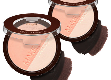 MAKEHEAL  Glowy Volume Contour 10g, 02 Salmon Rose Beam, 2 Pack