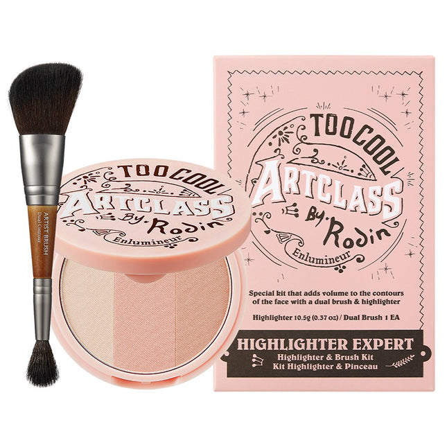 TOO COOL FOR SCHOOL ART CLASS BY RODIN HIGHLIGHTER 11g + DUAL BRUSH, NO. 2, 1PC