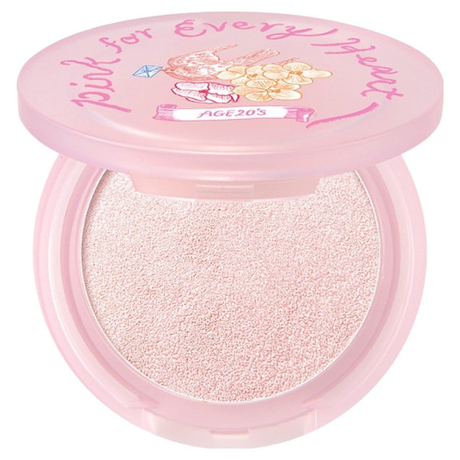 AGETWOONIS  CareGlow Highlighter Pink For Every Heart Edition, Light Pink, 1 Count