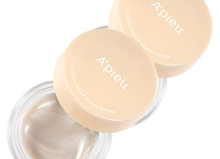 APIEU  Juicy Pang Glassy Jelly Highlighter 3.8g, Moonlight, Set of 2
