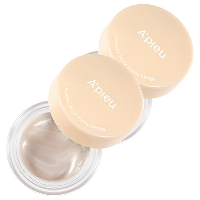 APIEU  Juicy Pang Glassy Jelly Highlighter 3.8g, Moonlight, Set of 2