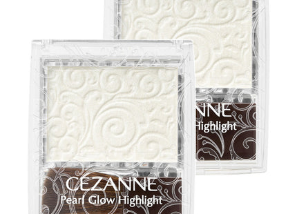 CEZANNE  Pearl Glow Highlight 2.4g, 03 Aurora Mint, 2 Count