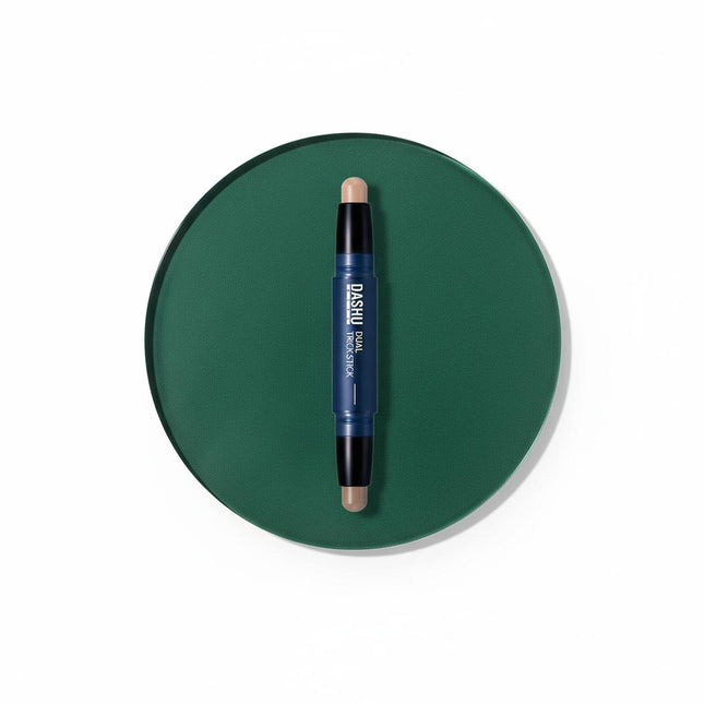 DASHU Mens Dual Trick Stick Sand  Light Concealer + Shading 2 in 1