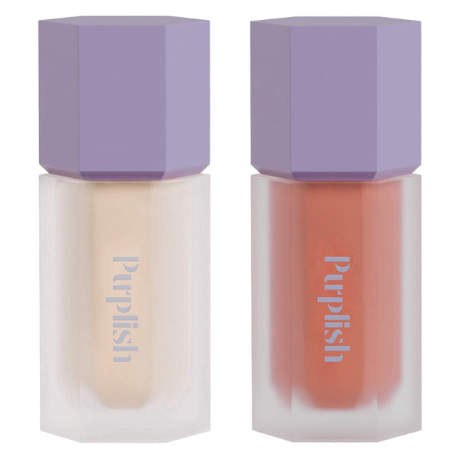 PURPLEISH Chiffon Blooming Liquid Planning Set (Highlighter + Peach Hug)