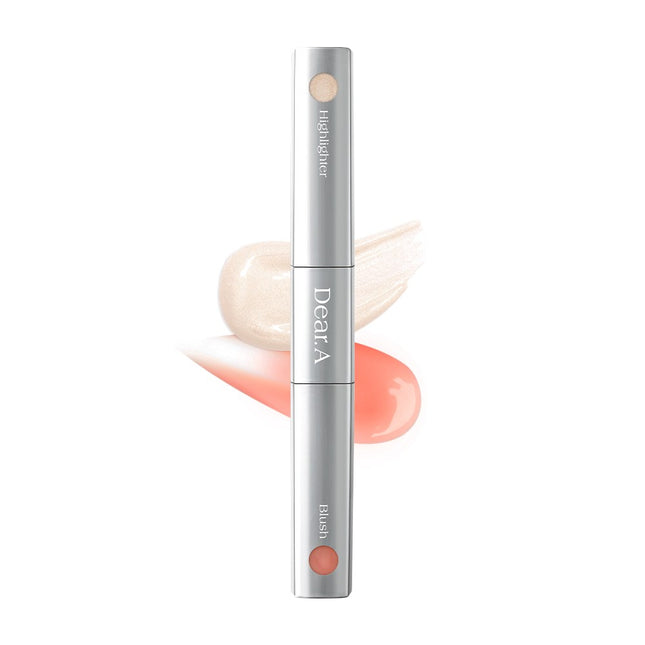 DEAR.A  Blush & Beam Dual Stick 03 Pastel Peach & Champagne Glow, 1 count
