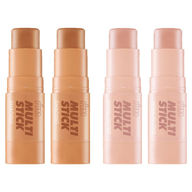 I'M MEME  Multi Stick Volume Duo Shading 7g + Highlighter 7g Set, Bronzer (Shading), Gold (Highlighter), 2 Items