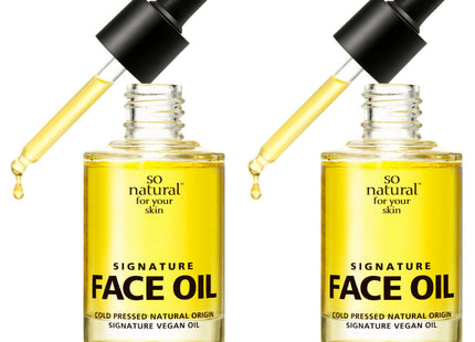SO NATURAL  Signature Face Oil 30ml (2 Pack)