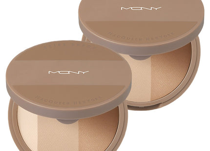 MCQUEEN NEW YORK  Fake Up 3 Color Shading 9g Beige Brown 2pcs