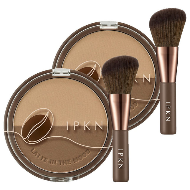 IPKN  Latte in the Mood Shading Set 9.8g, 01 Pecan Brown, 2 Count