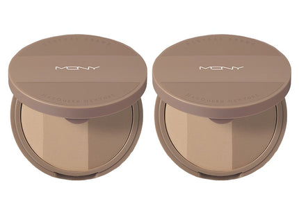 MCQUEEN NEW YORK  Fake Up 3 Color Shading 9g, Neutral Brown, 2 Count