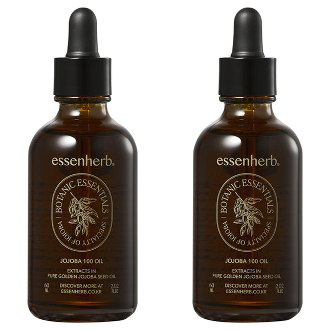 ESSENHUB  Jojoba 100 Oil, 60ml, 2 Count