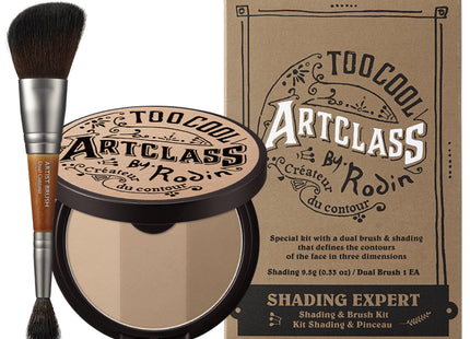 TOO COOL FOR SCHOOL  Art Class By Rodin Shading 9.5g + Dual Contour Brush, Modern, 1 count